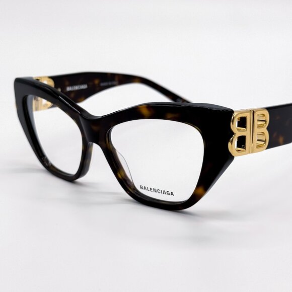 NEW BALENCIAGA BB0312O 002 HAVANA WOMEN EYEGLASSES - Picture 2 of 9